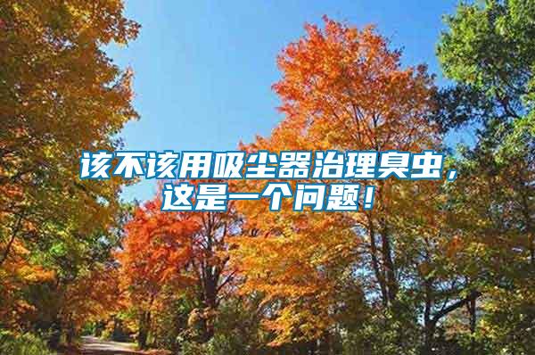 該不該用吸塵器治理臭蟲，這是一個(gè)問題！